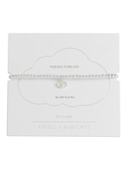 Estella Bartlett Silver Tone Double Heart Sienna Bracelet - Image 3 of 3