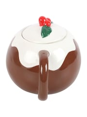 Something Different Brown and White Christmas Pudding Shaped Mug - Image 5 of 5
