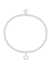 Estella Bartlett Silver Tone Flower & Heart Sienna Bracelet - Image 1 of 3