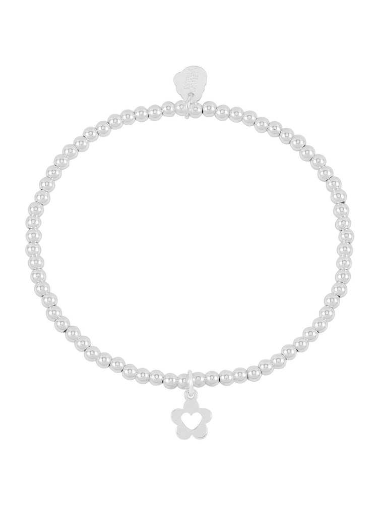 Estella Bartlett Silver Tone Flower & Heart Sienna Bracelet - Image 1 of 3