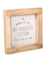 Something Different White and Brown Christmas Hot Chocolate Station Wooden Sign - Image 3 of 3