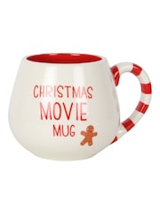Something Different White and Red Christmas Movie Rounded Mug - Image 3 of 5