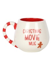 Something Different White and Red Christmas Movie Rounded Mug - Image 4 of 5