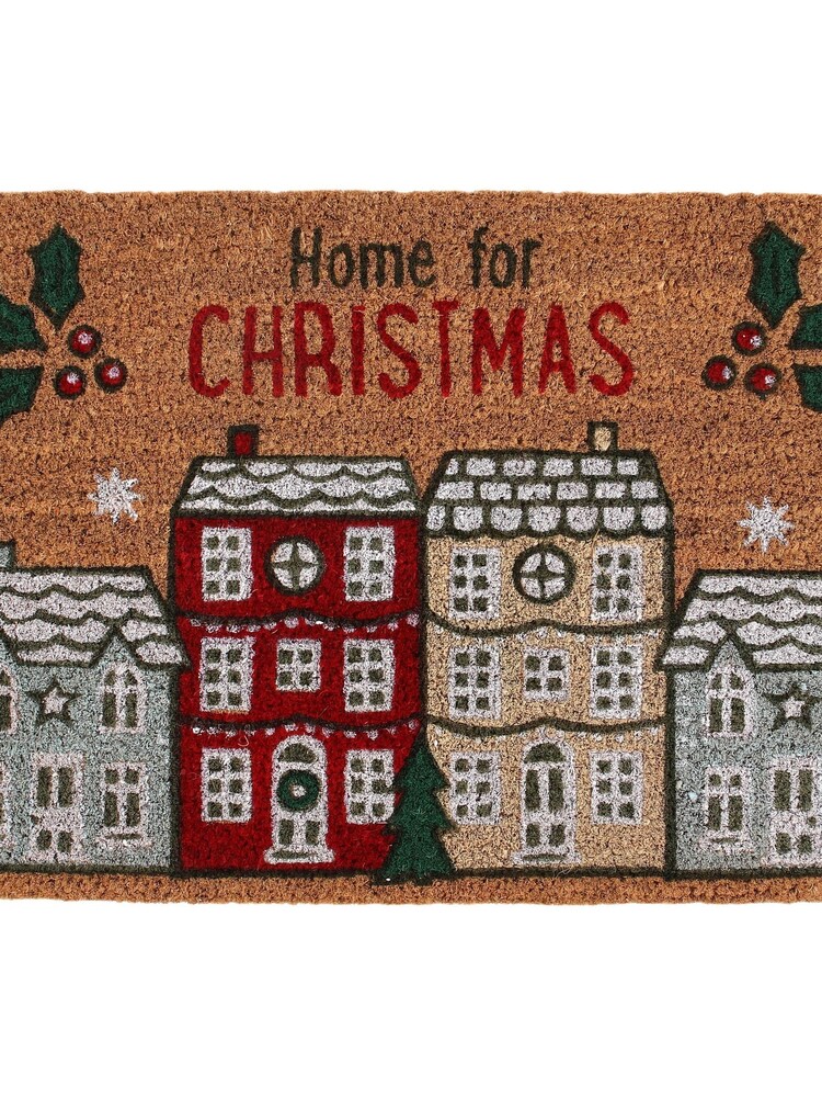 Something Different Brown Natural Home For Christmas Doormat - Image 3 of 3