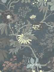 Graham & Brown Teal Kimono Fixed 4M Mural - Image 2 of 3