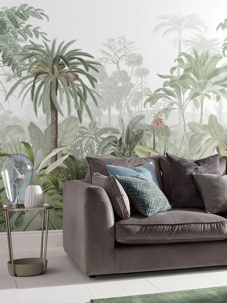 Graham & Brown Green Paradise Jungle Palm Fixed 4M Mural - Image 1 of 3