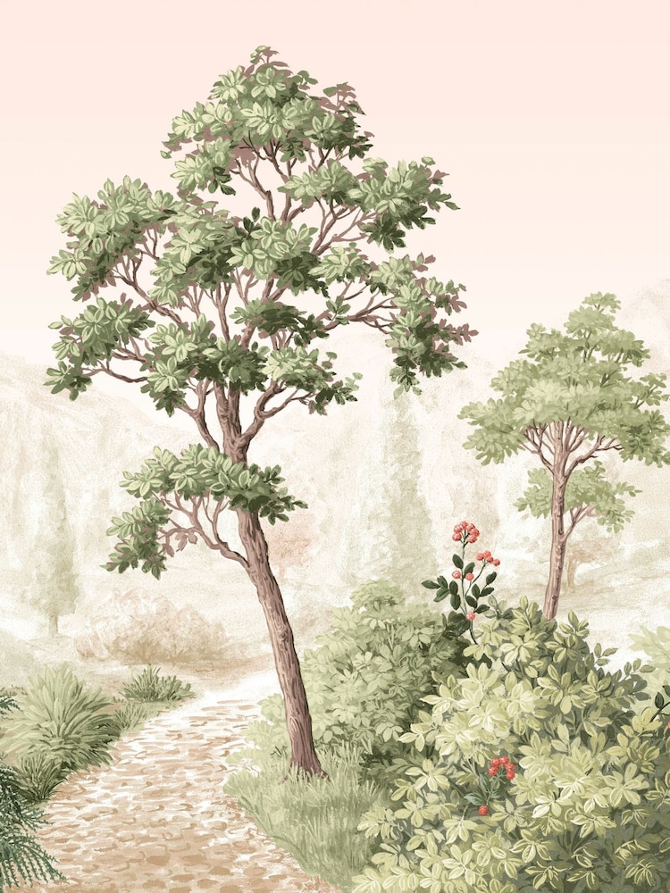 Graham & Brown Green Grizedale Fixed 4M Mural - Image 2 of 4