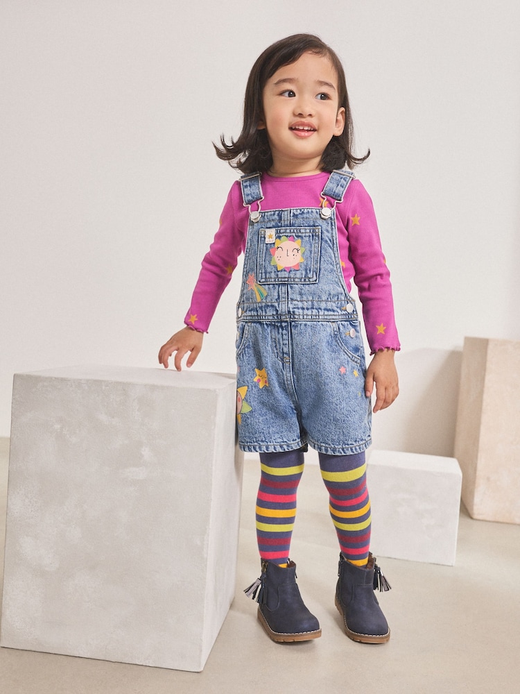Denim Cosmic Dungarees Set (3mths-7yrs) - Image 1 of 3