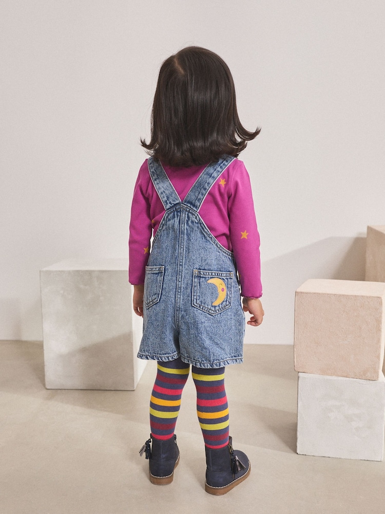 Denim Cosmic Dungarees Set (3mths-7yrs) - Image 2 of 3
