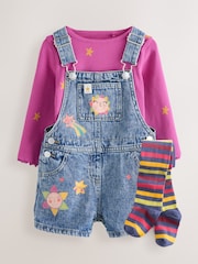 Denim Cosmic Dungarees Set (3mths-7yrs) - Image 4 of 10