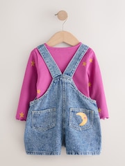 Denim Cosmic Dungarees Set (3mths-7yrs) - Image 6 of 10
