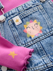 Denim Cosmic Dungarees Set (3mths-7yrs) - Image 9 of 10
