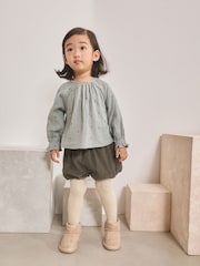 Green Puffball Shorts and Blouse Set (3mths-7yrs) - Image 1 of 4