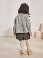 Green Puffball Shorts and Blouse Set (3mths-7yrs) - Image 2 of 4