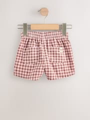 Pink Gingham Corduroy Shorts and Tights Set (3mths-7yrs) - Image 6 of 9