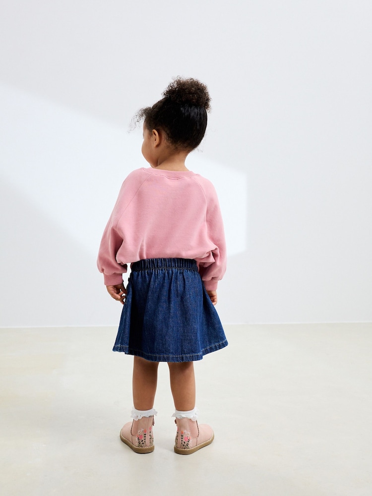 Dark Wash Denim Skirt (3mths-7yrs) - Image 2 of 4