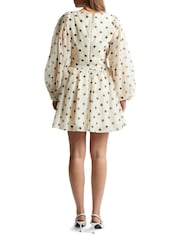 Bardot Brown Eva Polka Dot Mini Dress - Image 2 of 5