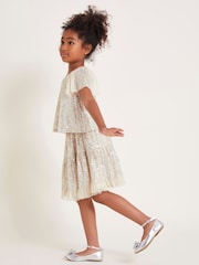 Monsoon Natural Adele Sequin Skirt - Image 1 of 4