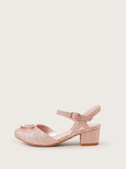 Monsoon Pumps mit Glitzerstruktur und herzförmigen Strass-Steinen - Bild 2 von 3