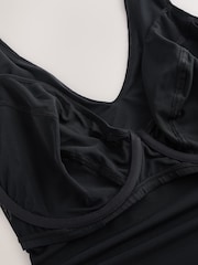 Black Rib DD-K Plunge Wired Tummy Control Swimsuit - Image 9 of 11