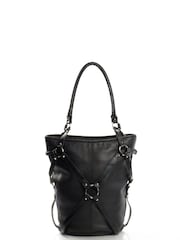 Alexander McQueen Black Tote Leather Handbag - Image 2 of 6