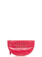 Alexander McQueen Pink Wristlet Leather Handbag - Image 1 of 6