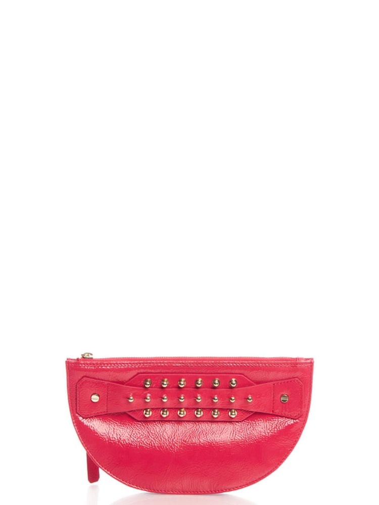 Alexander McQueen Pink Wristlet Leather Handbag - Image 1 of 6