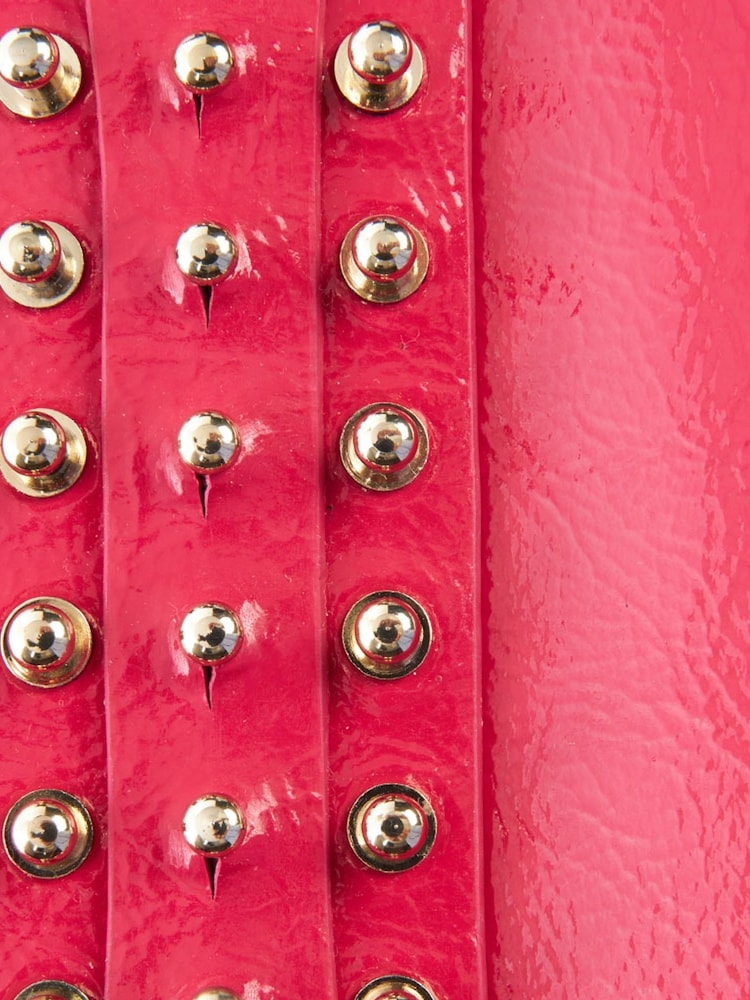 Alexander McQueen Pink Wristlet Leather Handbag - Image 6 of 6