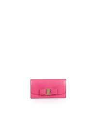 Salvatore Ferragamo Pink Vara Bow Wallet Leather Handbag - Image 1 of 6