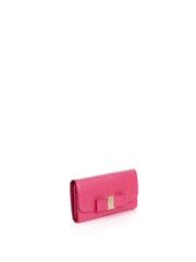 Salvatore Ferragamo Pink Vara Bow Wallet Leather Handbag - Image 3 of 6