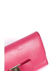 Salvatore Ferragamo Pink Vara Bow Wallet Leather Handbag - Image 6 of 6