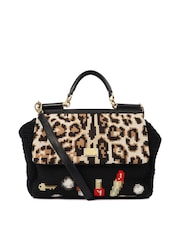 Dolce & Gabbana Black Sicily Fabric Handbag - Image 1 of 6