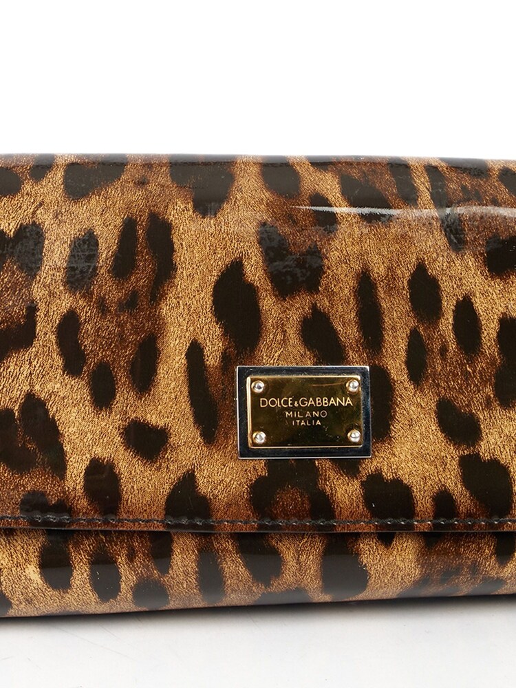 Dolce & Gabbana Wallet on Chain Patent Leather Handbag - Image 5 of 5