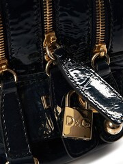 Dolce & Gabbana Blue Lily Small Leather Handbag - Image 6 of 6