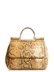 Dolce & Gabbana Natural Sicily Large Exotic Handbag - Image 1 of 6