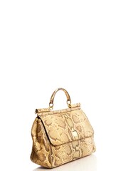 Dolce & Gabbana Natural Sicily Large Exotic Handbag - Image 4 of 6