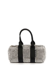 Alexander Wang Black Cruiser Crystal Duffle Mini Canvas Handbag - Image 1 of 1