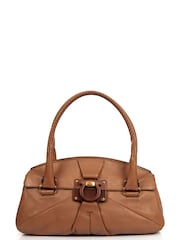 Salvatore Ferragamo Brown Shoulder Bag Leather Handbag - Image 1 of 1