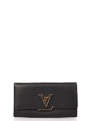 Black Louis Vuitton Black Capucines Calfskin Wallet - Image 1 of 1
