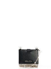 Miu Miu Black Card Holder with Chain Leather Handbag - Image 1 of 1