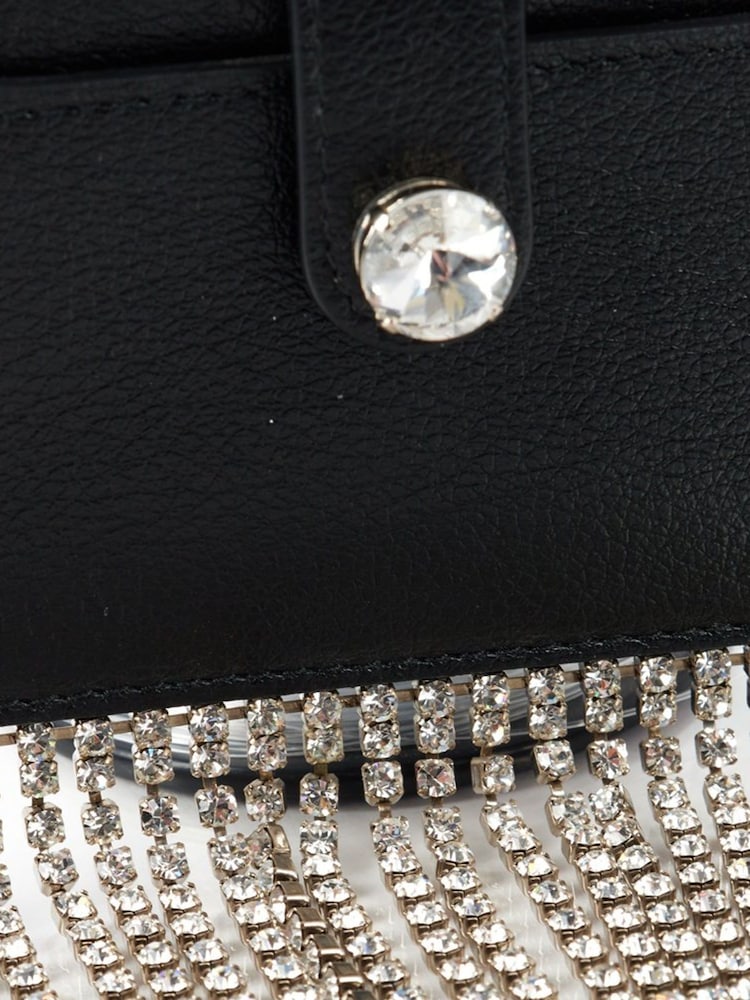 Miu Miu Black Card Holder with Chain Leather Handbag - Image 6 of 6