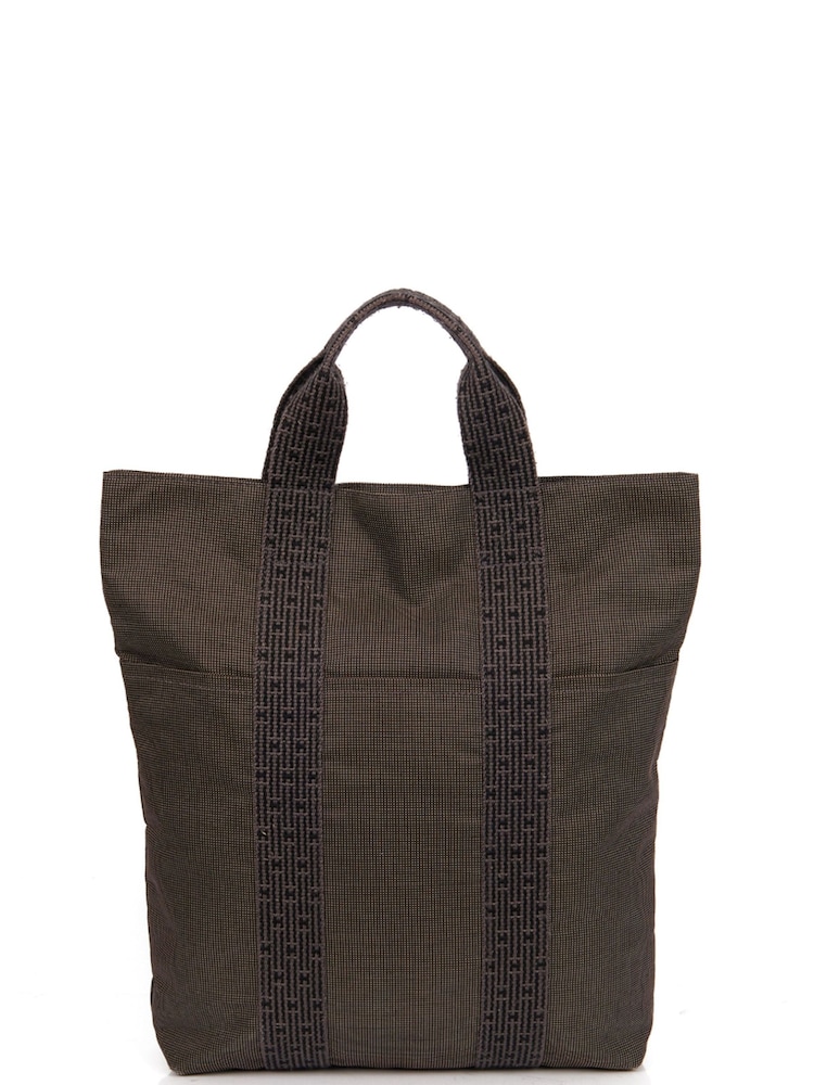Hermès Grey Herline PM Canvas Handbag - Image 2 of 6