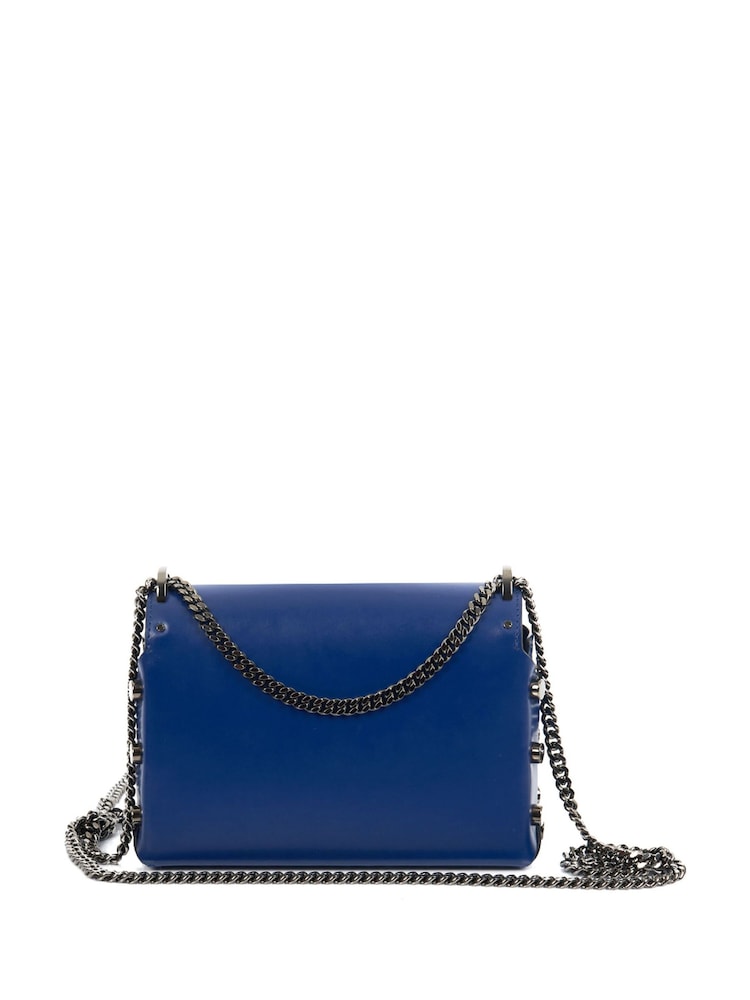 Jimmy Choo Blue Lockett Leather Handbag - Image 2 of 6