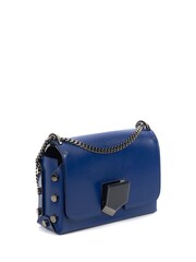 Jimmy Choo Blue Lockett Leather Handbag - Image 4 of 6