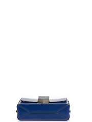 Jimmy Choo Blue Lockett Leather Handbag - Image 5 of 6