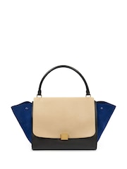 Celine Black Large Trapeze Bullhide Calfskin Handbag - Image 1 of 6