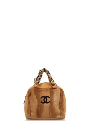 CHANEL Brown Bowler Calfskin Leather Handbag - Image 1 of 6