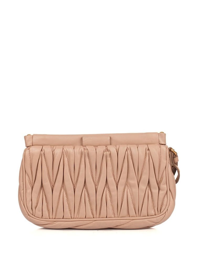 Miu Miu Natural Matelasse Clutch - Image 1 of 6