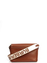 Burberry Brown Note Cross-Body Bag Leather Handbag - Image 2 of 5