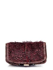 Jimmy Choo Red Clutch Leather Handbag - Image 1 of 6